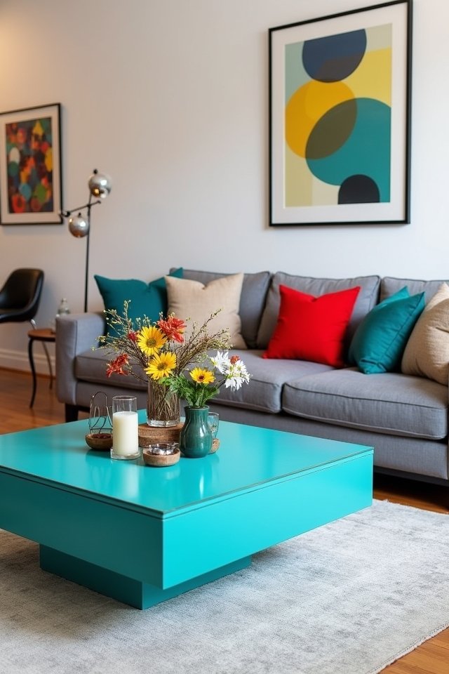 bold and vibrant coffee tables