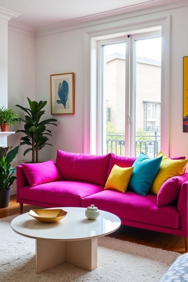 bold and vibrant sofas