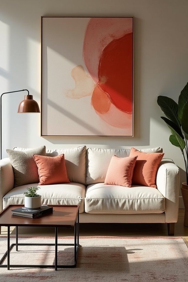 bold artwork enhances living space