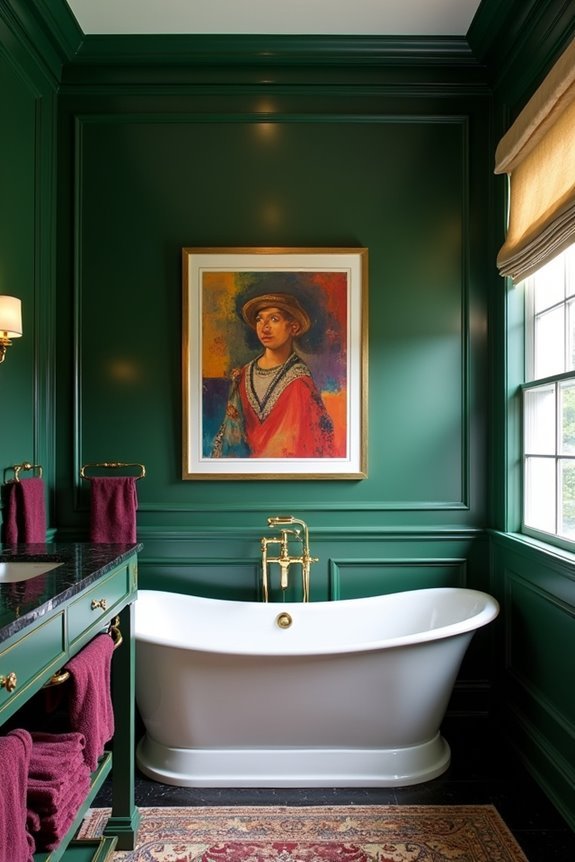 bold bathroom color inspiration