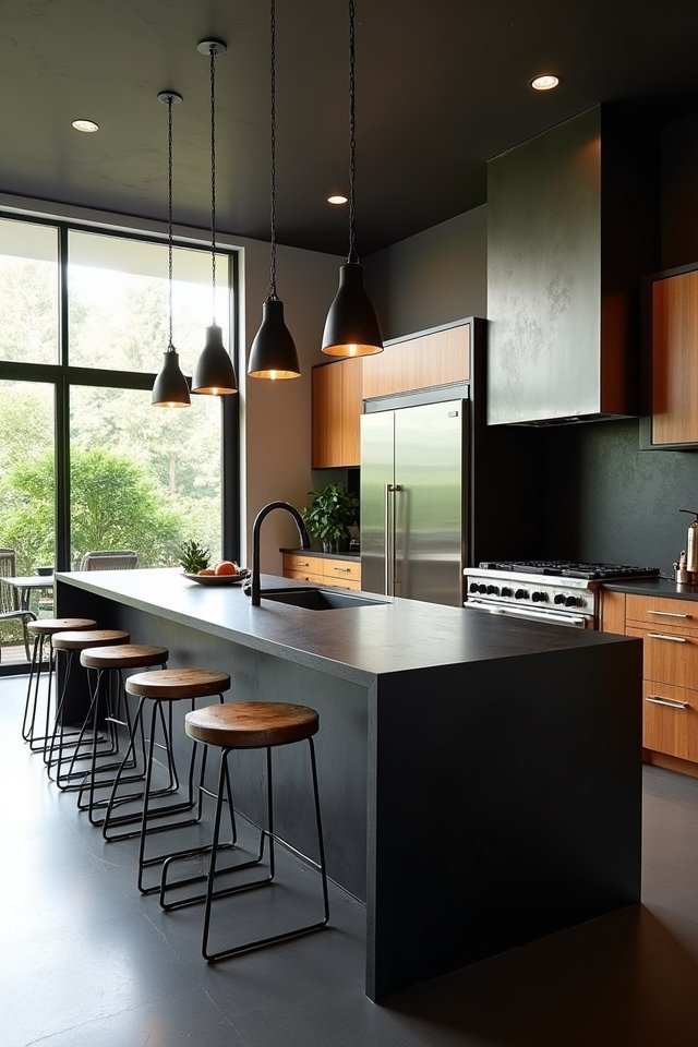 bold black concrete elegance
