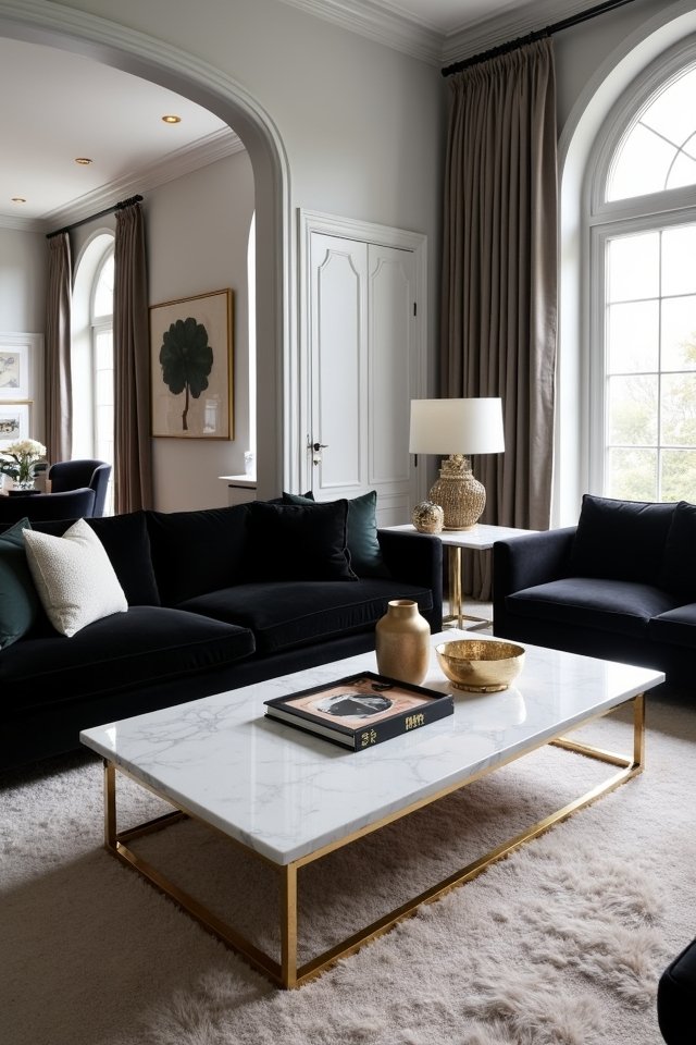 bold black furniture statement