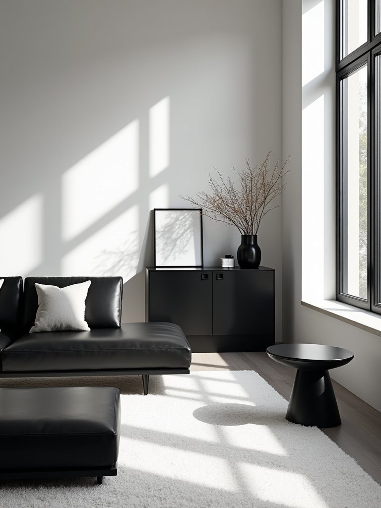 bold black furniture statement