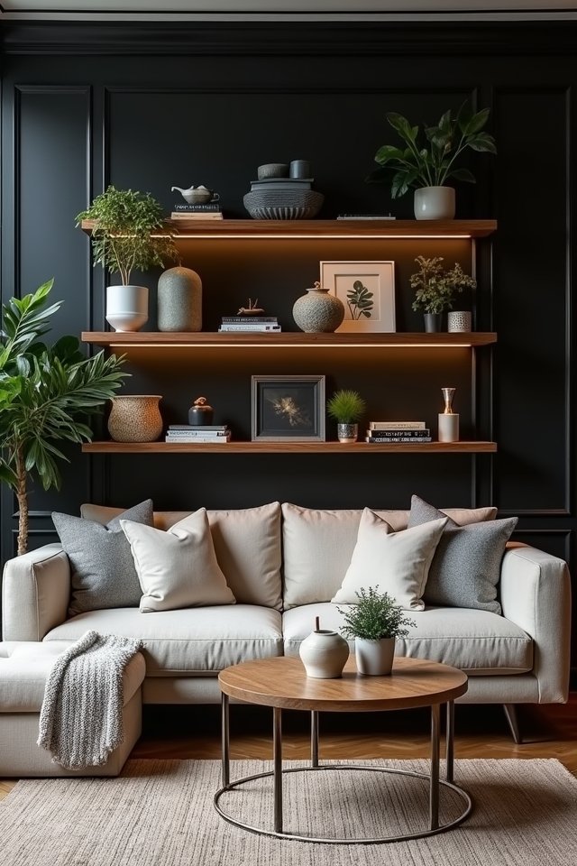 bold black wall decor