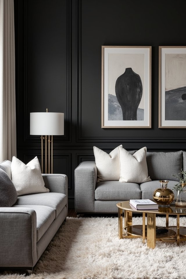 bold black wall statement