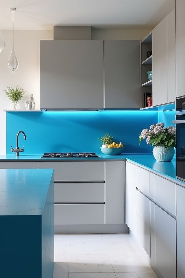 bold blue bright grey