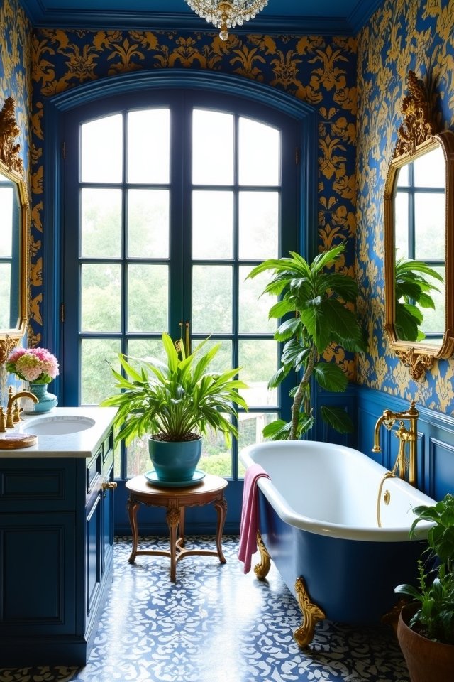 bold color bathroom transformations