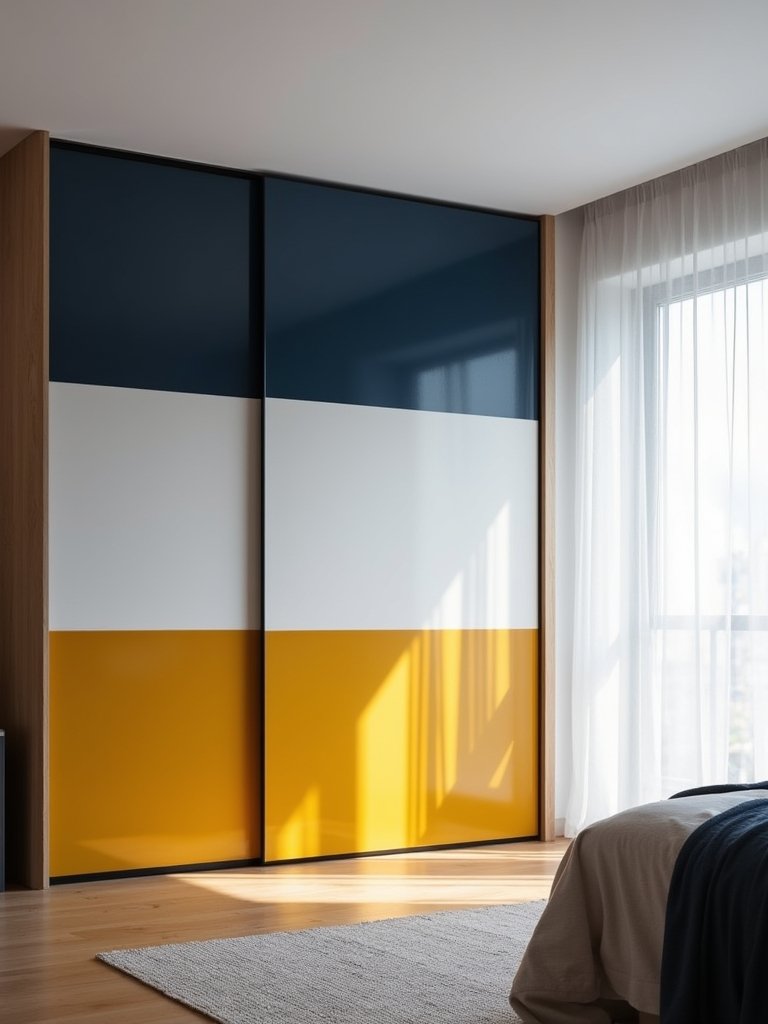 bold color block wardrobes
