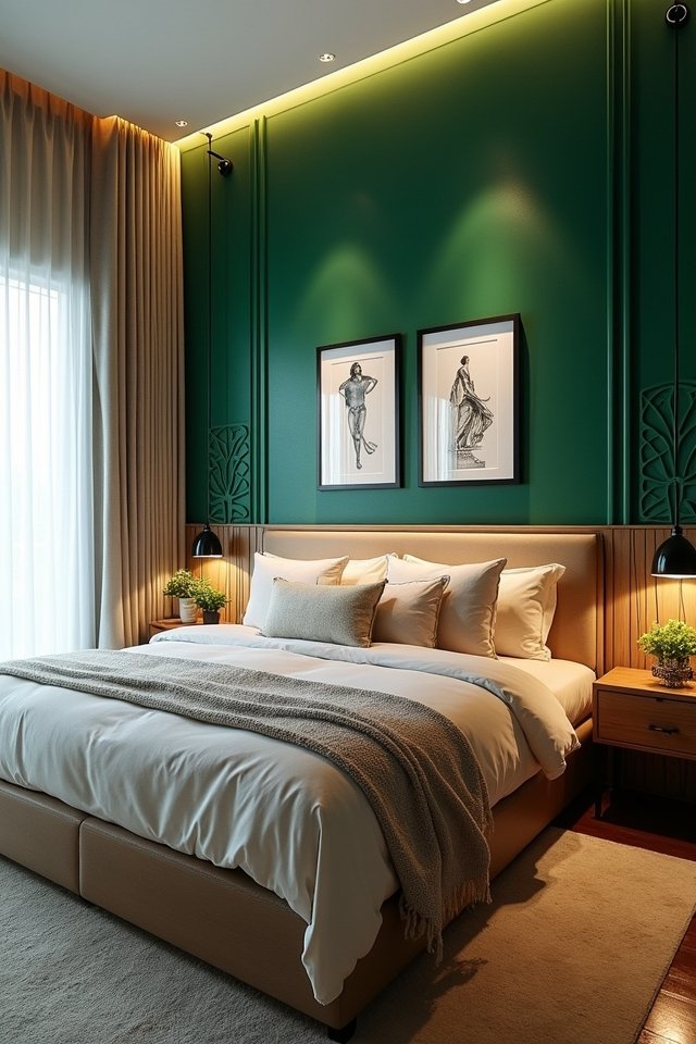 bold colorful bedroom transformation