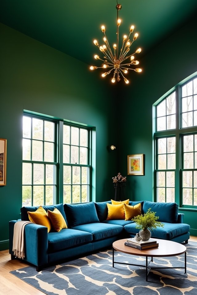 bold colorful living room