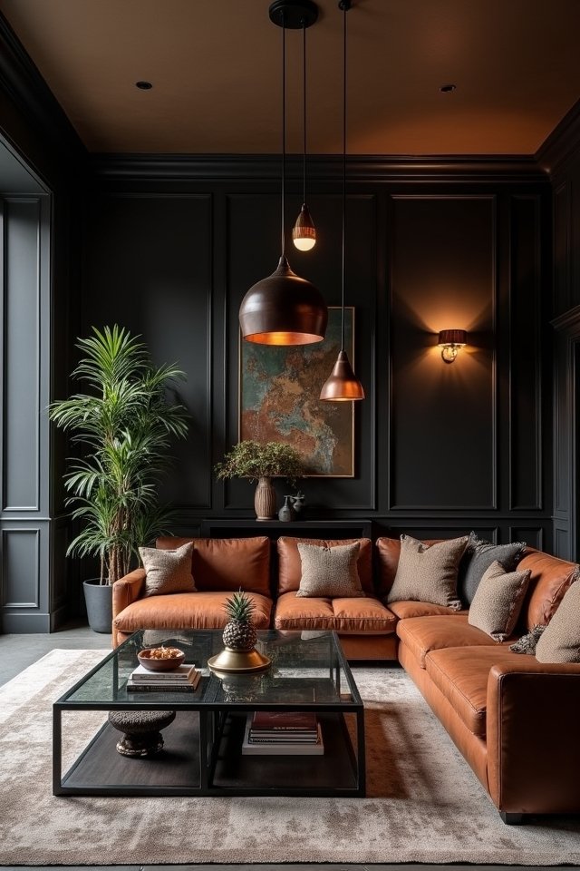 bold colorful statement lighting