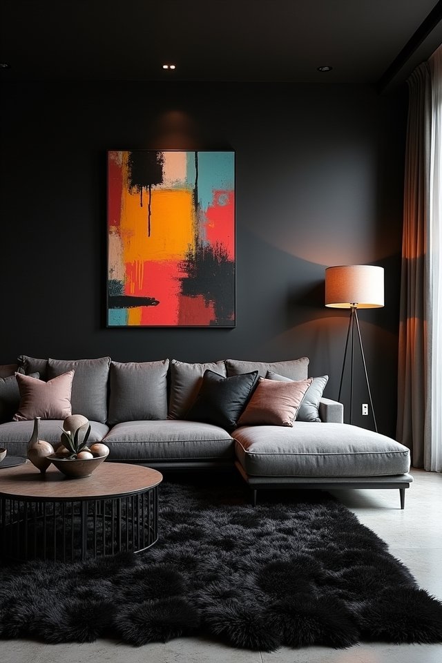 bold colorful wall decor