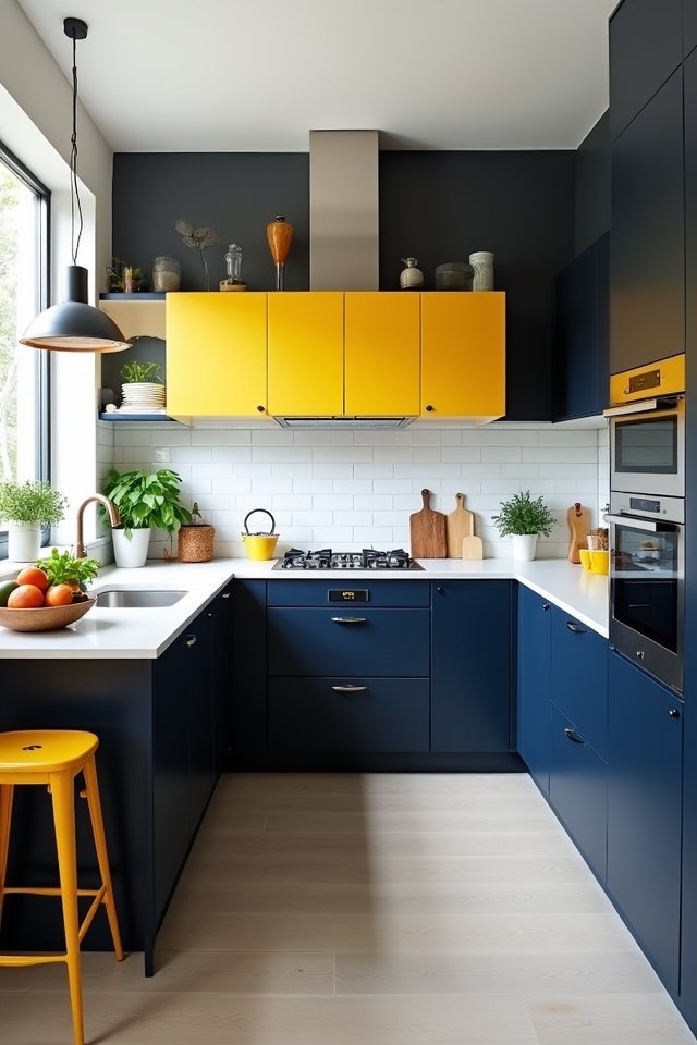 bold colors elevate kitchens