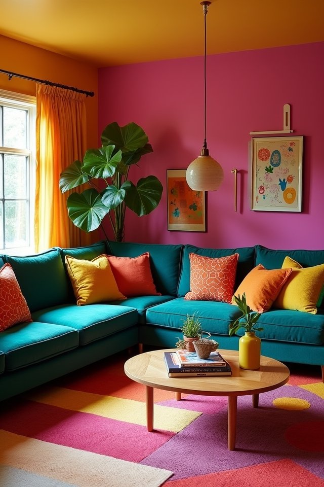 bold colors energize decor