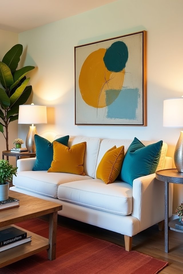 bold colors enhance cream