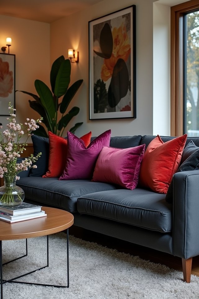 bold colors enhance living space