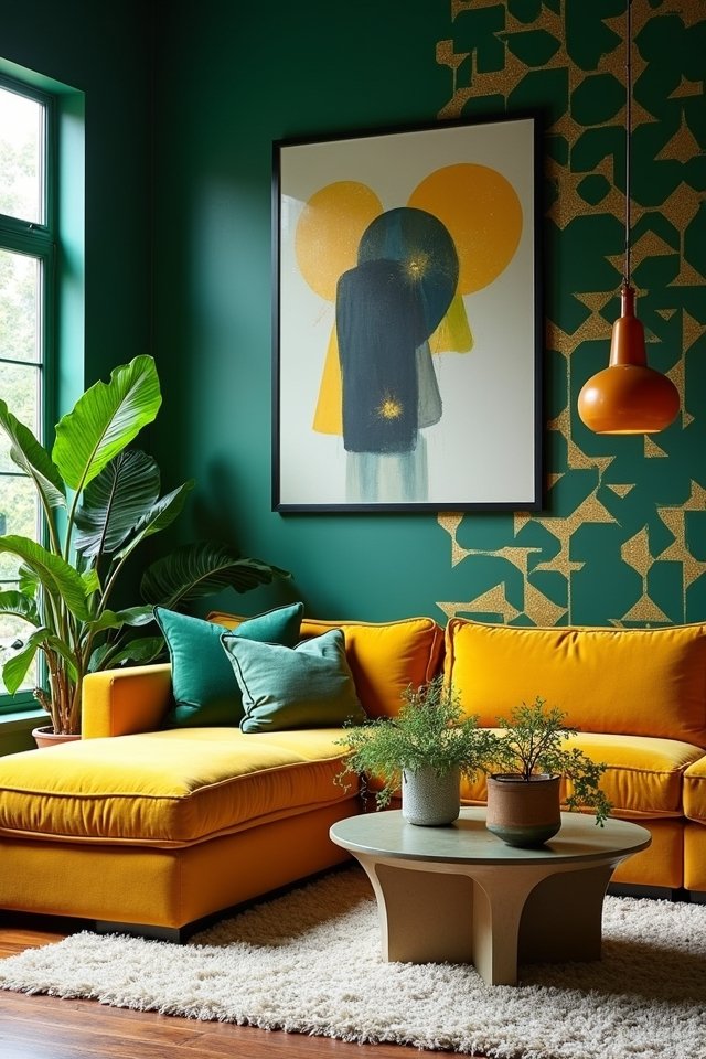 bold colors for walls