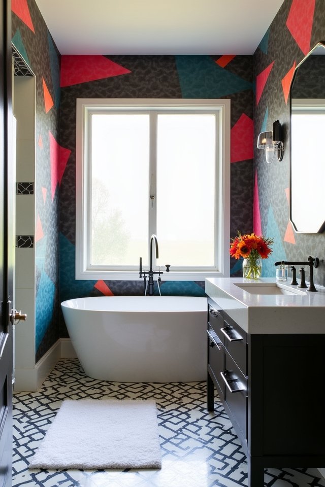 bold colors transform bathrooms