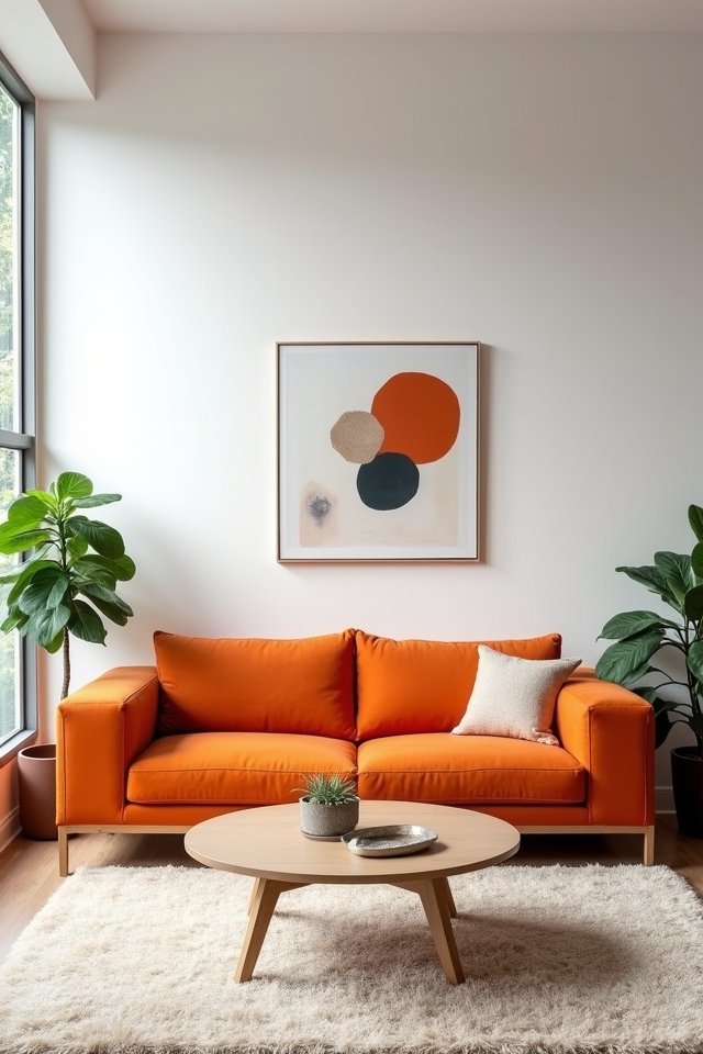 bold couch clean lines