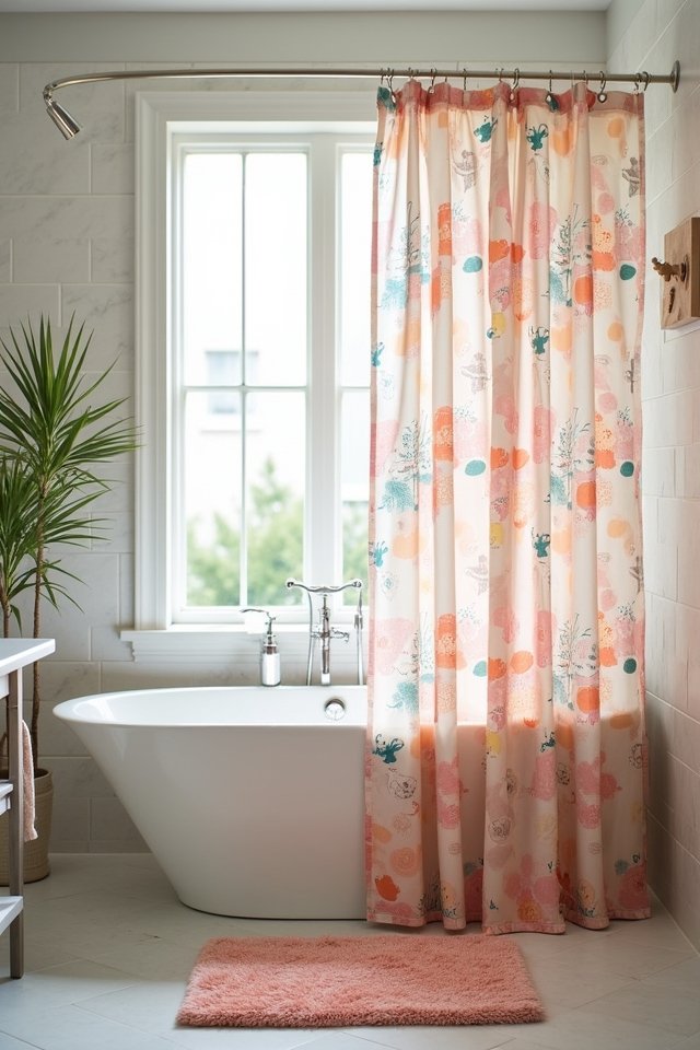 bold curtains plush mat