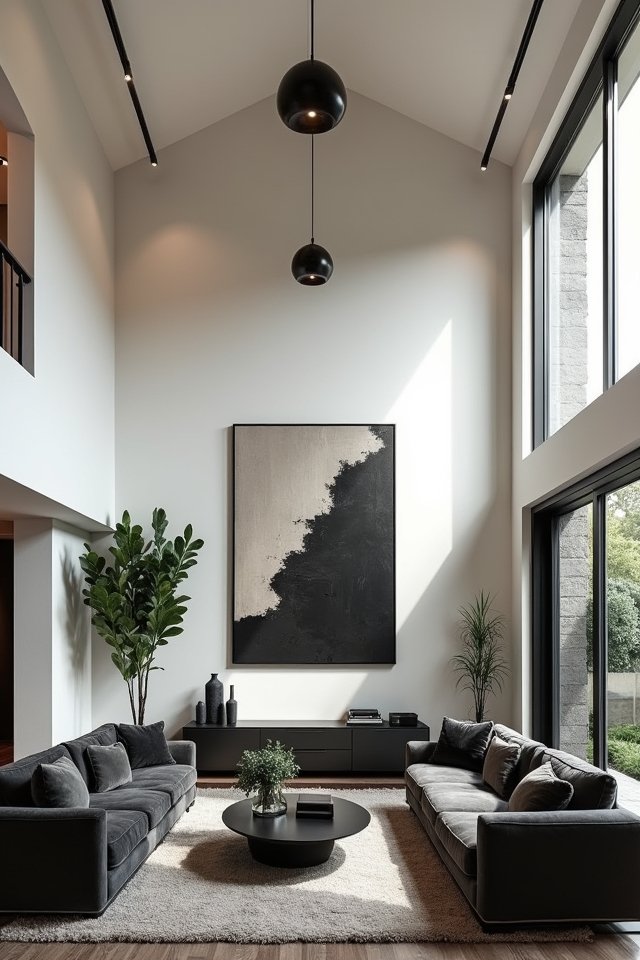 bold dark accents contrast