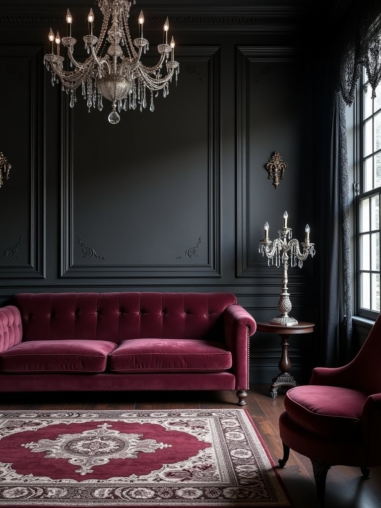 bold dark wall elegance