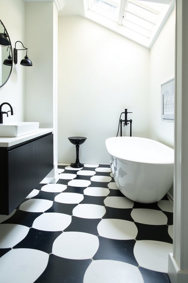 bold geometric floor designs