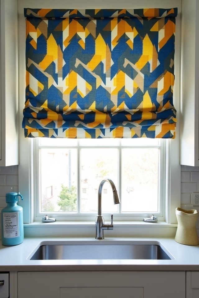 bold geometric kitchen decor