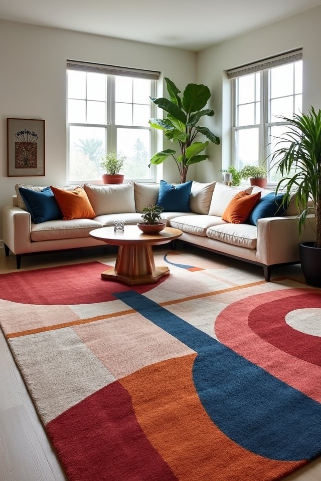 bold geometric living room d cor