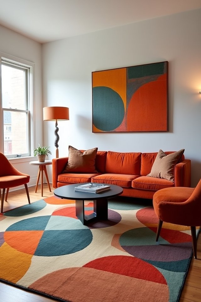 bold geometric patterns enhance