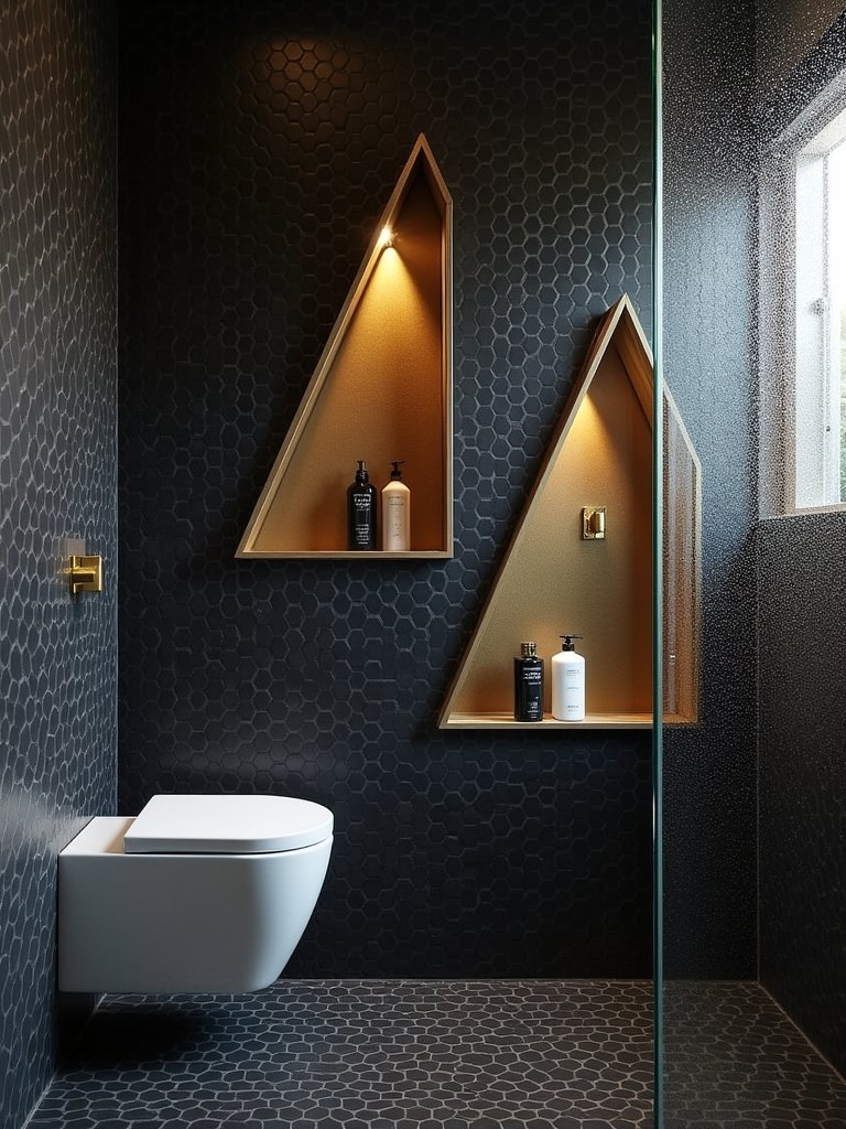 bold geometric shower designs