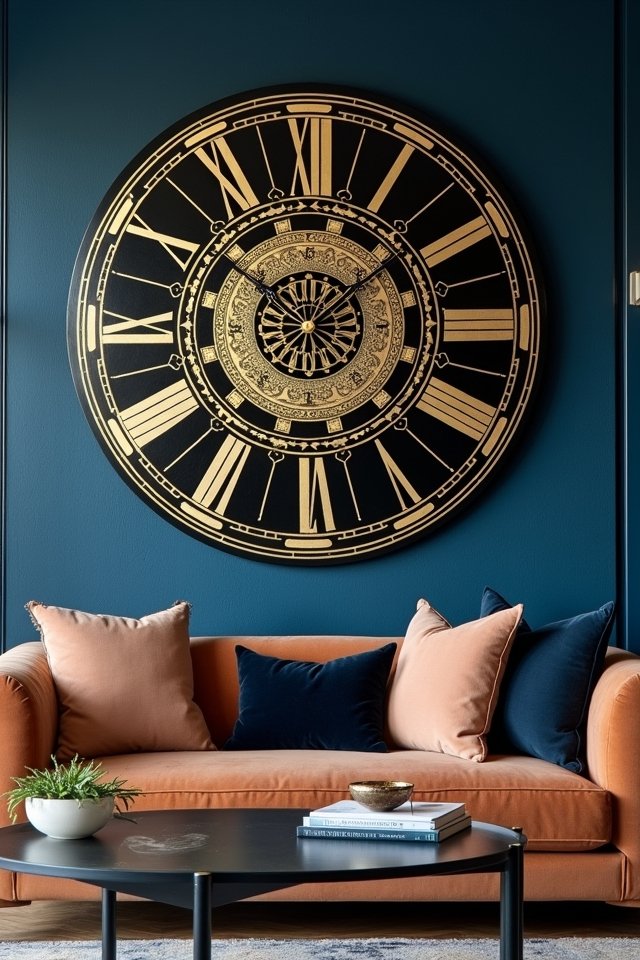 bold geometric timepiece statement