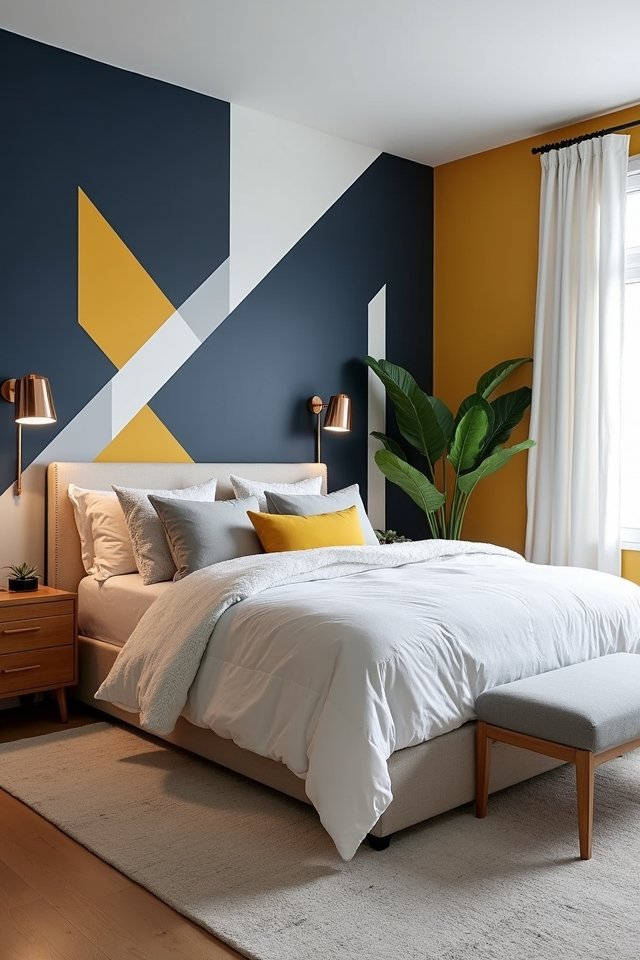 bold geometric wall transformations