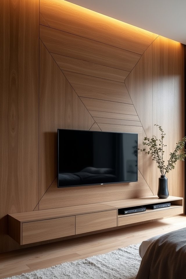 bold geometric wood design