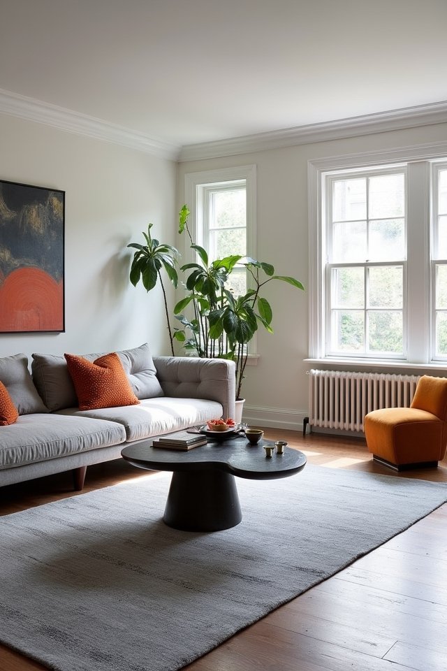 bold grey area rug