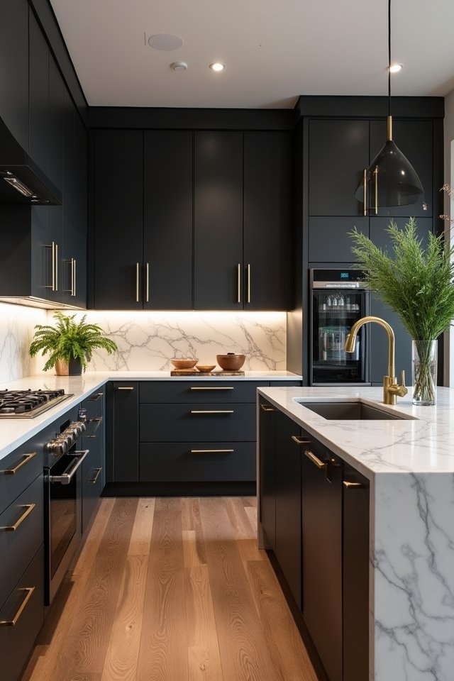 bold grey kitchen elegance