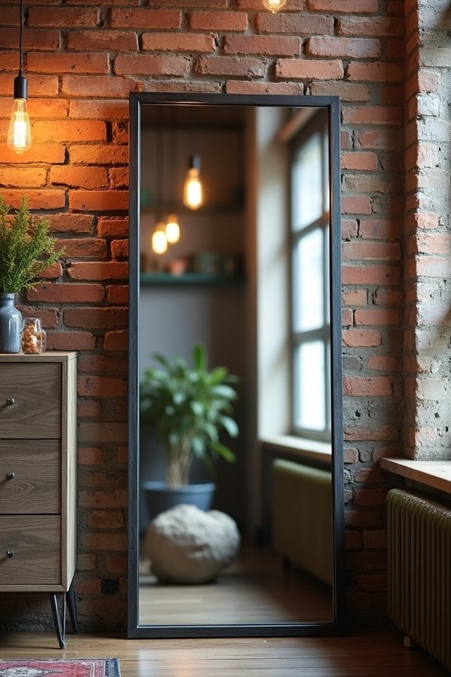 bold industrial chic mirror