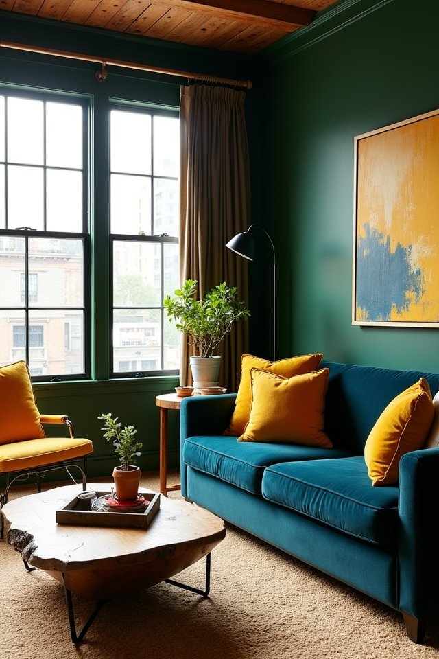 bold industrial color combinations