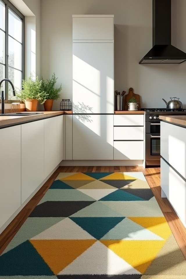 bold kitchen floor designs