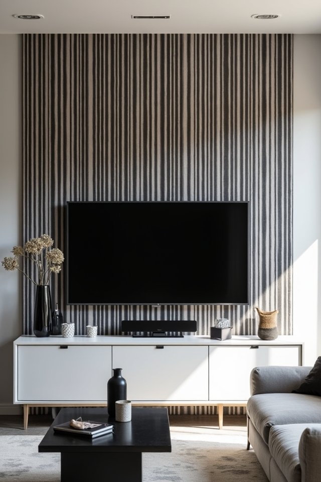 bold monochrome stripe transformation