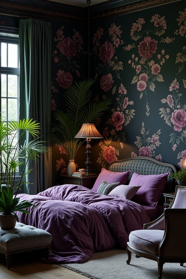 bold moody floral elegance