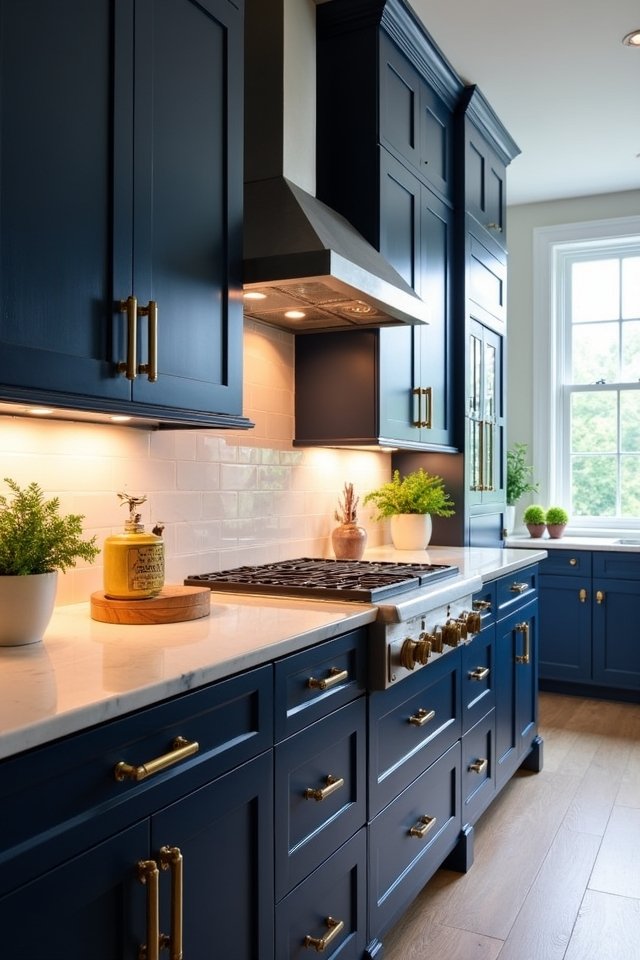 bold navy blue elegance