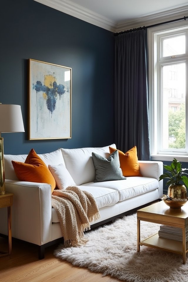 bold navy creates sophistication
