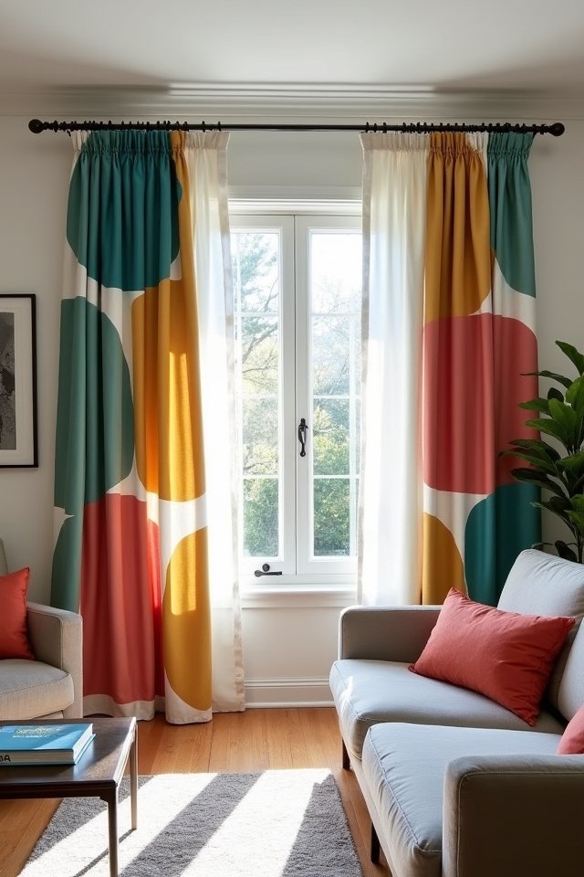 bold patterns energize living rooms