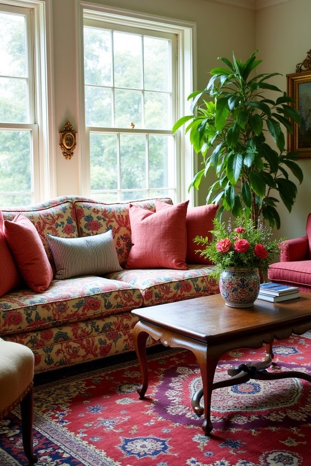 bold patterns enhance decor