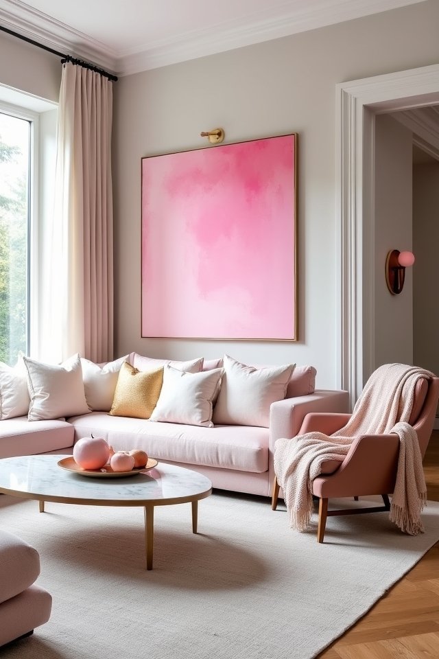 bold pink artwork ideas