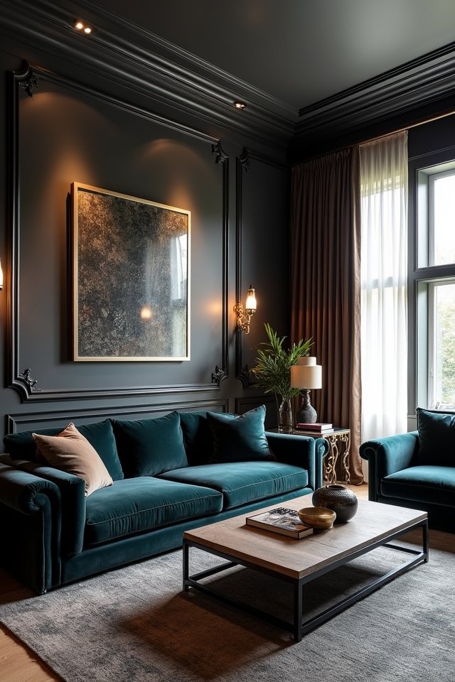 bold sophisticated cozy retreat