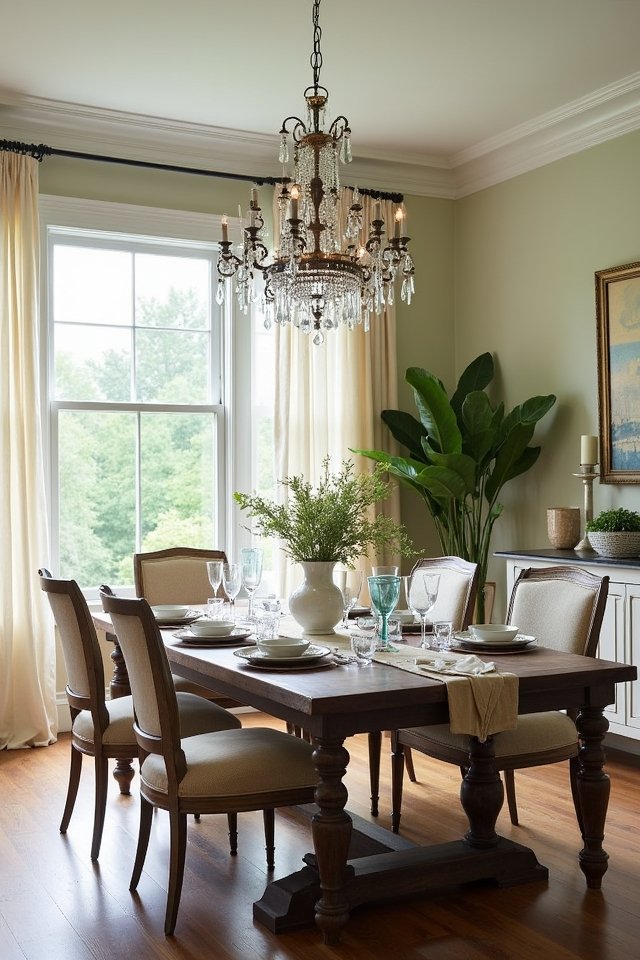bold statement chandelier centerpiece