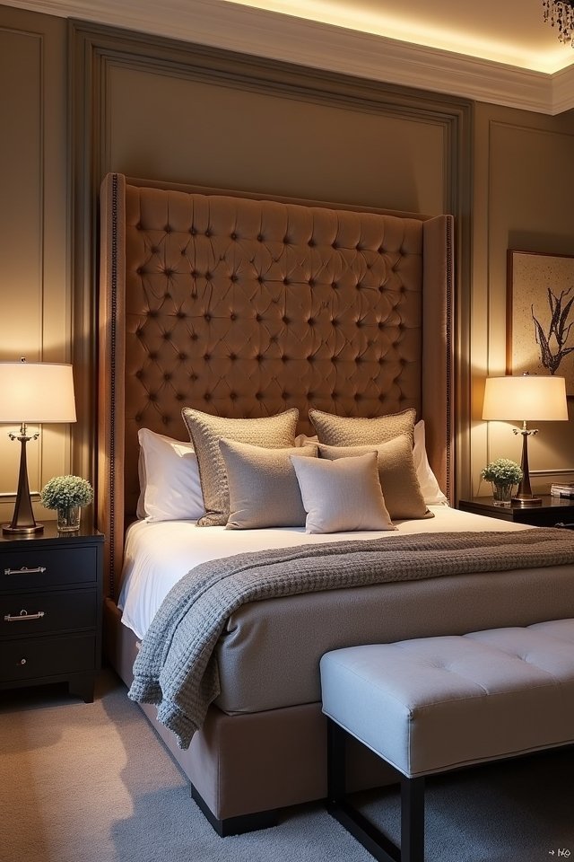 bold statement headboard choice
