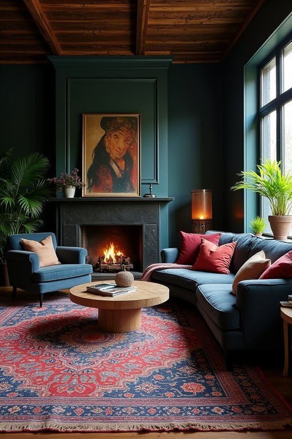 bold statement rug transformation